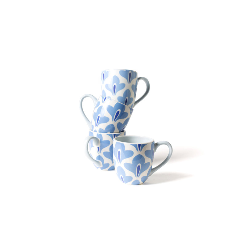 Ensemble de 4 tasses Iris Blue Sprout 4,25
