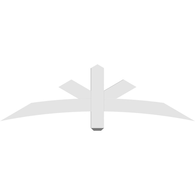 Support de pignon Alberta Alberta, H 17,5 po x l 60 po (pas 7/12), P 2 po x F 4 po, PVC
