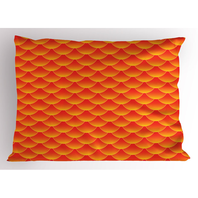 Ensemble de 2 taies décoratives orange Ambesonne - ensemble abstrait - 13490, H 20 po x l 26 po
