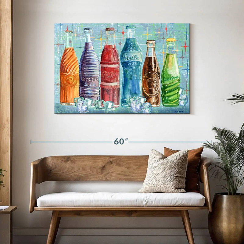 Yarlin Soda Bottles, 30" H x 45" W