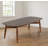 95" Brown Solid Wood Dining Table