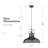Osburn 1 - Light Oil Rubbed Bronze Dome Pendant