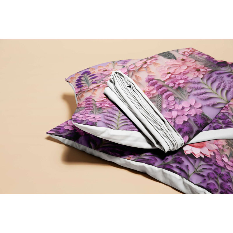Premium Single Quilt Cover Set, 70% Polyester / 30% Cotton, Duvet Cover 55.1 x 78.7 inches & Pillowcase 23.6 x 23.6 inches | Machine Washable, 120 Thread Count, Button Closure for Duvet, Envelope Closure for Pillowcase