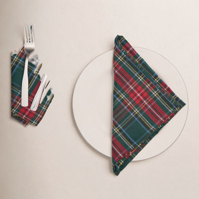 Nimue Plaid 100% Cotton Christmas Table Runner
