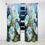 Blue Morning Glory Dewy Blooms I - Rideau traditionnel - Velours obscurcissant - 1 panneau-107586384