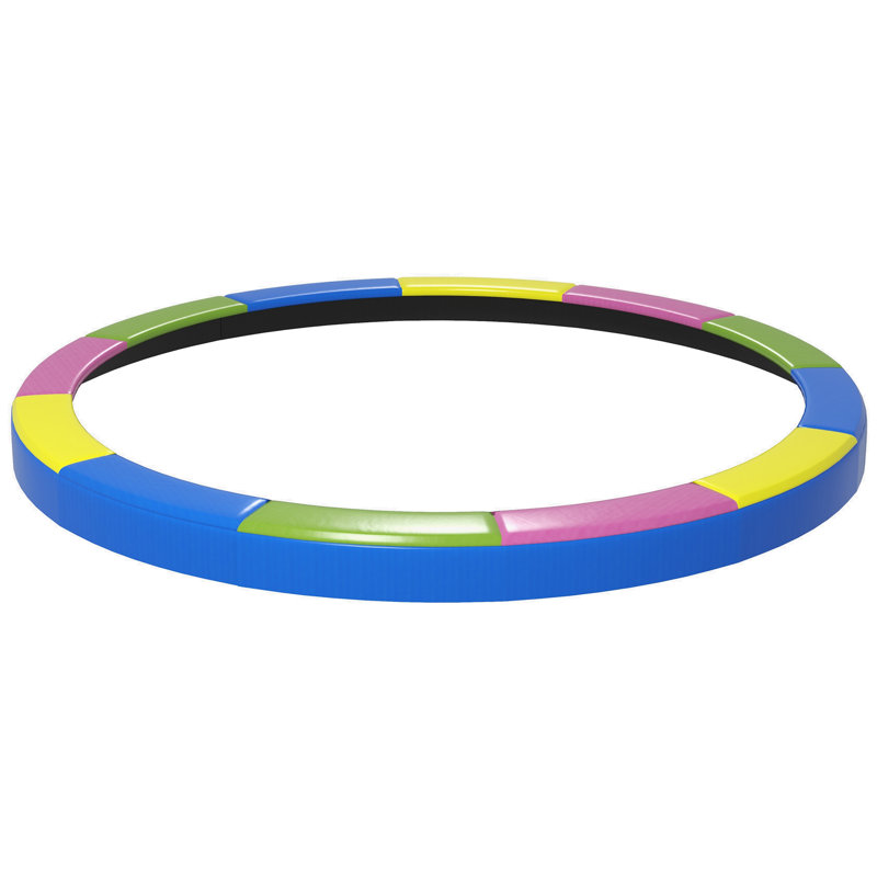 14 FT Plastic Spring Cover Pad Multicolor