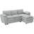 Upholstered L-Shaped Sectional Sofa With Chaise-10108751