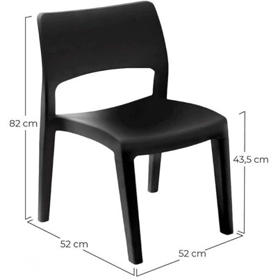 Aleah Stacking Patio Dining Armchair