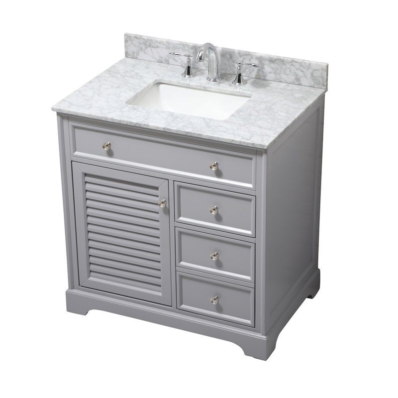 Closter Holiday 36" Single Bathroom Vanity Set, Gray