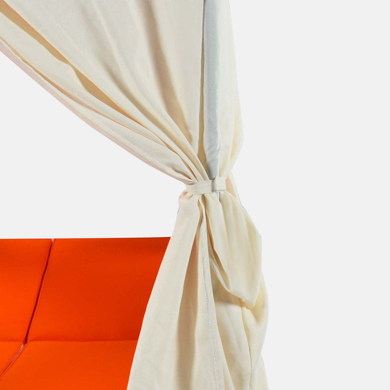 Almontiser Upholstered Daybed, Orange