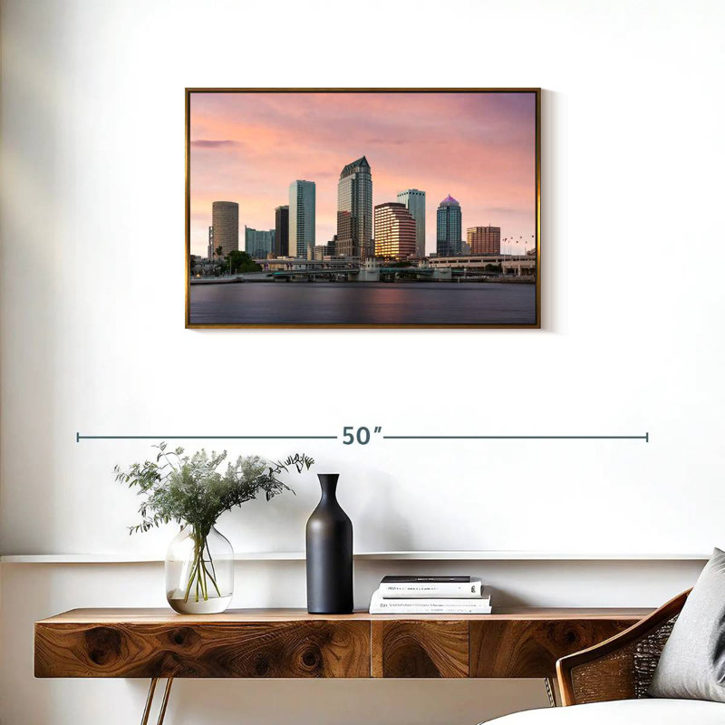 Tampa Bay, Cadre flottant doré, 31 po x 21 po