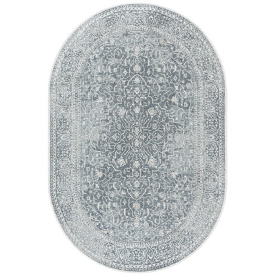 Calidia Power Loom Dark Gray/Cream Rug