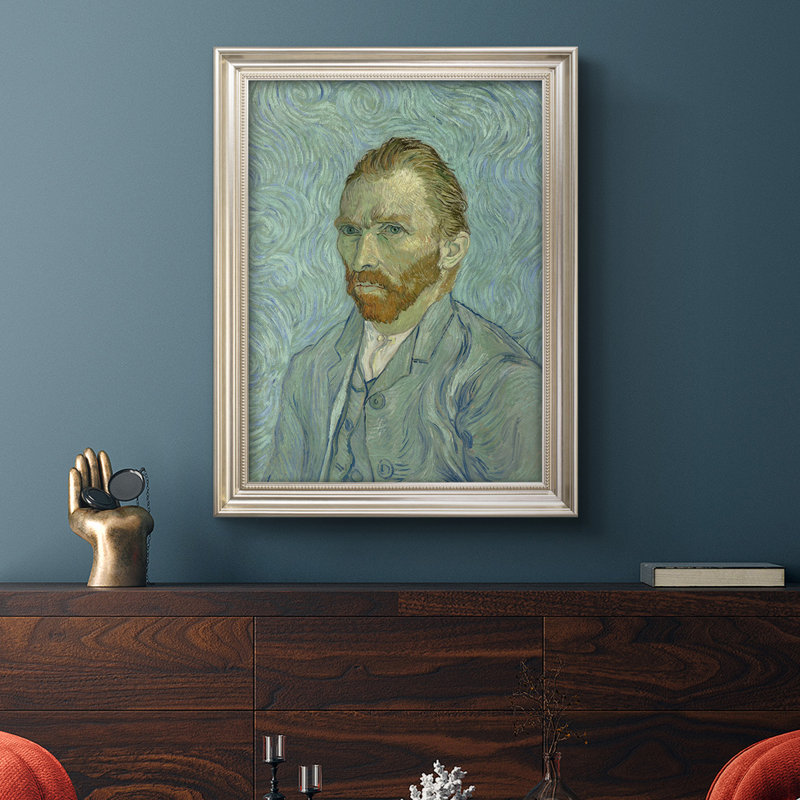 Autoportrait Van Gogh - reproduction de photo sur toile, H 27 po x l 18 po x P 2,5 po