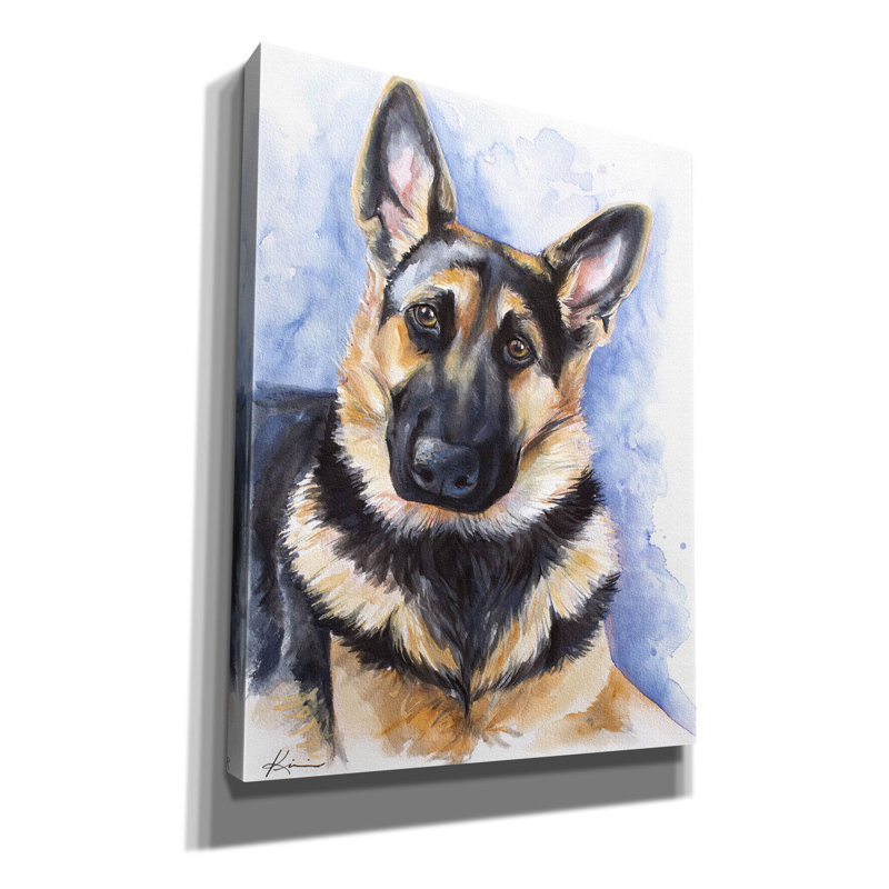 «Lark Manor ™« Must Love Dogs German Shepherd »par Lindsay Kivi, art mural sur toile, 26 po x 34 po
