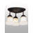 Mcalexander Glass Semi Flush Mount