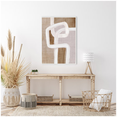 Reproduction d'art sur toile encadrée, "Rythme l lignes" par Nikita Jariwala
