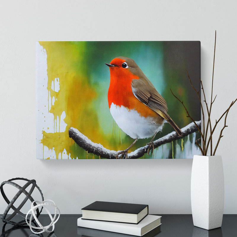 Epic Robin Bird - Wrapped Canvas