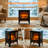 Alen 15-inch Freestanding Electric Fireplace With 3d Flame Effect, Safe Design For Efficient Heating And Easy Operation