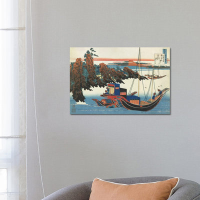 Chunagon Yakamochi, C.1839 by Katsushika Hokusai - Wrapped Canvas Print