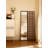 American Vintage Solid Ash Wood Foldable Grid Lattice Full Length Mirror
