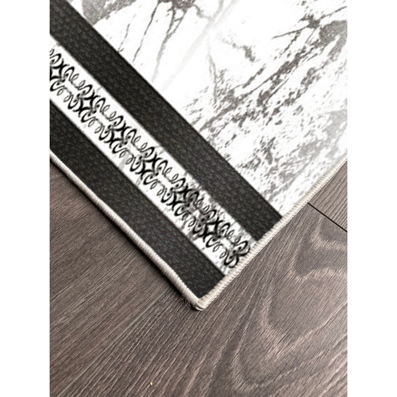 Tapis en coton Joelle, Rectangle 2 pi 7 po x 3 pi 3 po
