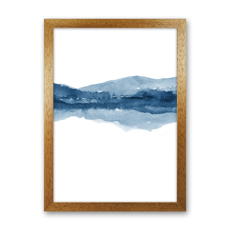 Watercolour Landscape II - 2/2 - Print, 63cm H x 46cm W x 3cm D, Black Framed