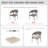 Outdoor 4'' Dining Chair Seat Cushion-986330104-986330107