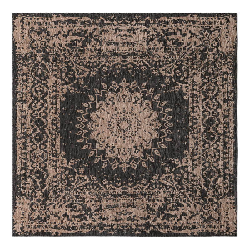Ornate Lamotte Indoor/Outdoor Area Rug, Square 7'10"