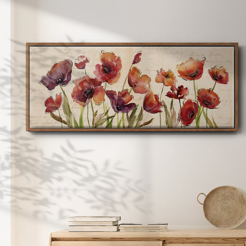 «Bow to Summer I», toile encadrée, H 20 po x l 50 po