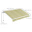 Auvent de terrasse rétractable en polyester Outsunny-98552290-98552292