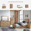 Commode double 6 tiroirs avec miroir Homeira