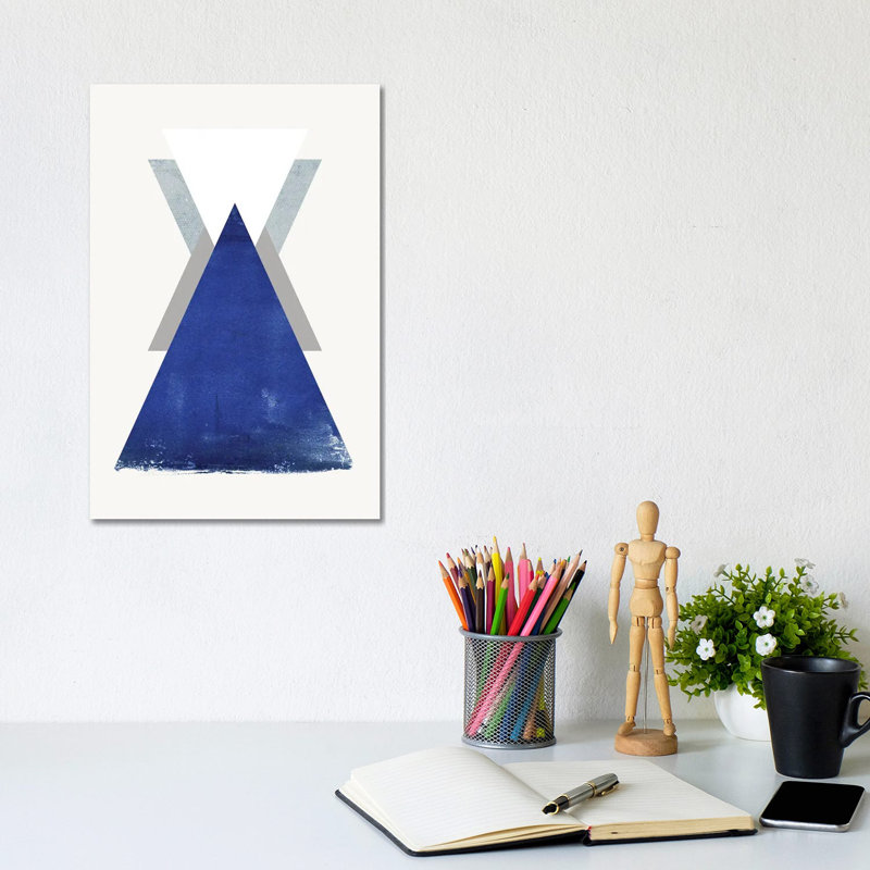 Triangle II by Design Fabrikken - Wrapped Canvas Gallery-Wrapped Canvas Giclée, 20.32 cm H x 30.48 cm W