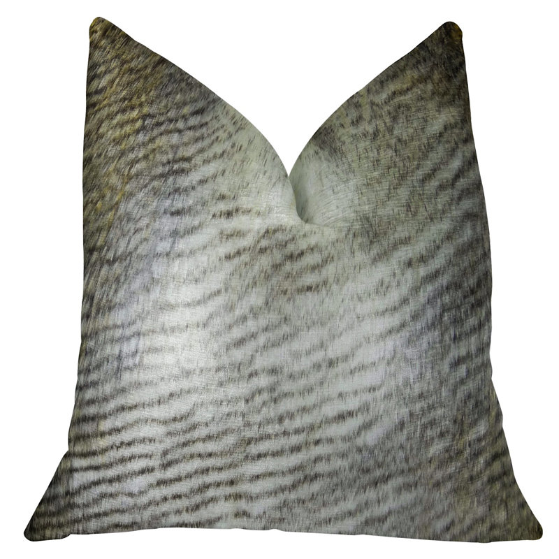 Oreiller en duvet de luxe fabriqué à la main delicate Alaskan Hawk, 12 po x 20 po, Coussin lombaire