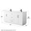 Elan TK 72" Freestanding Double Bathroom Vanity with Cultured Marble Top-433901475-433901474-433901478