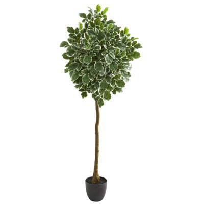 Arbre à feuillage artificiel 72" dans un pot de fleurs