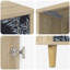 36cm W Engineered Wood Bedside Table