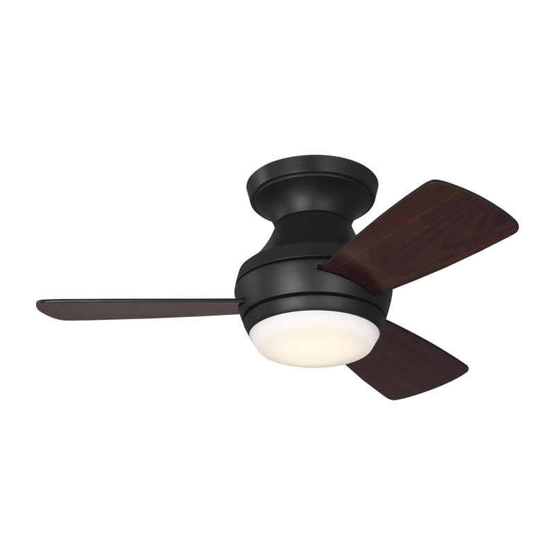 Ventilateur de plafond intérieur Houle avec pales noir minuit et télécommande portable