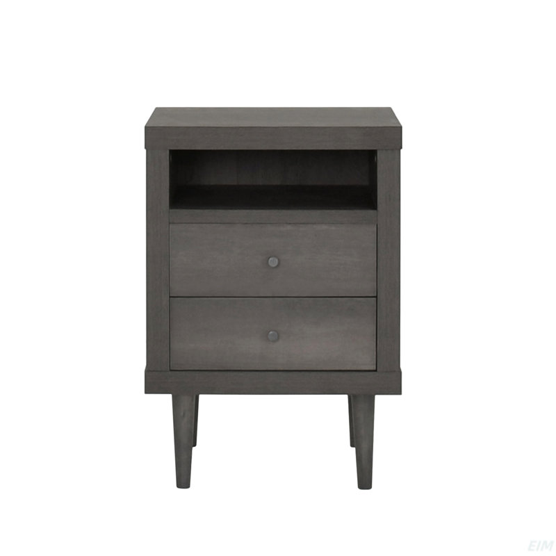 Table de chevet Devarsh, Gris