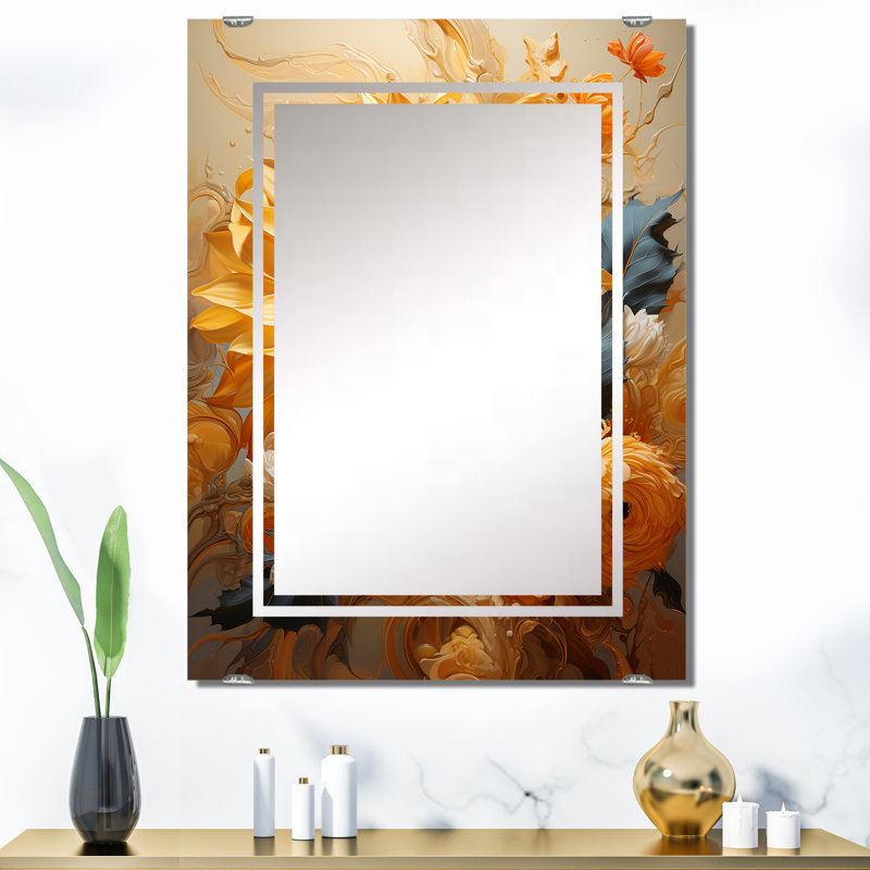 Orenstein - Grand miroir mural tournesols MIR141733, 40 po x 30 po
