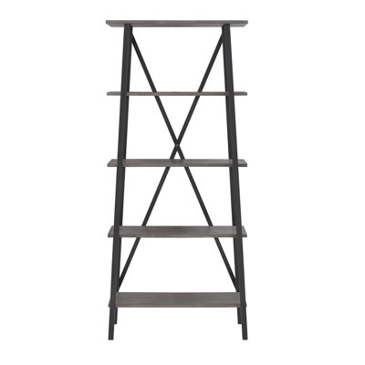 Étagère à livres en fer Isakson H 72 "x l 31,5"