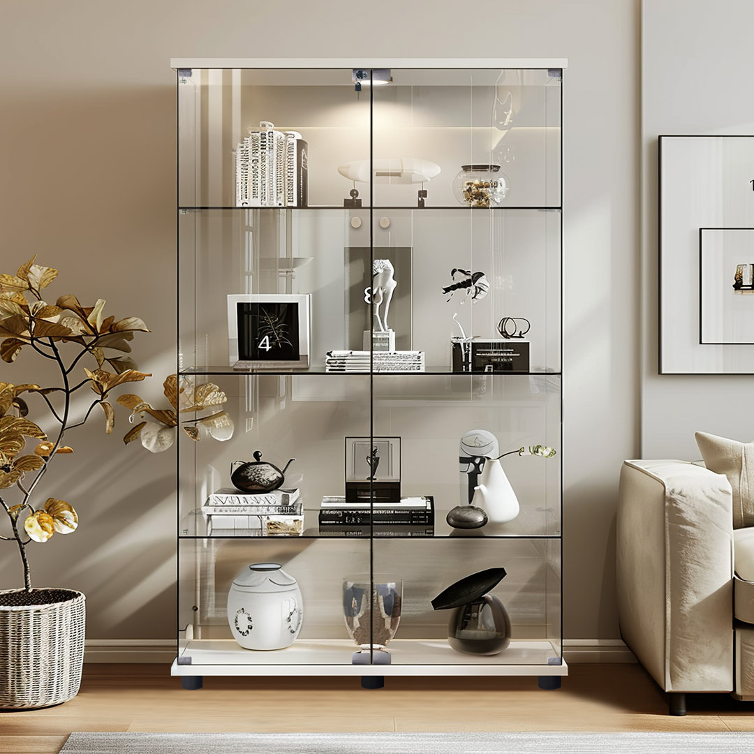 Lajon Dining Cabinet Glass Display Cabinet Wrought Studio™ 