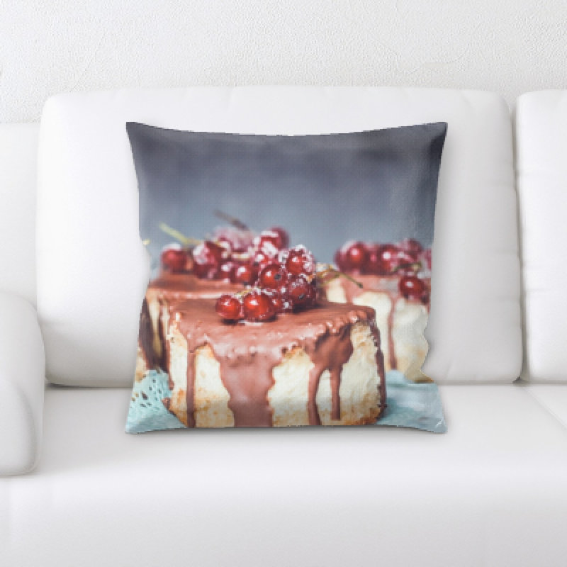 Appetizing Microsuede Reversible Throw Pillow
