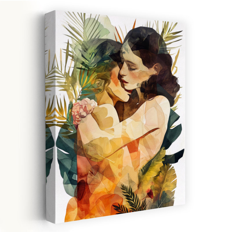Art mural Tendre tropical, H 24 po x l 16 po