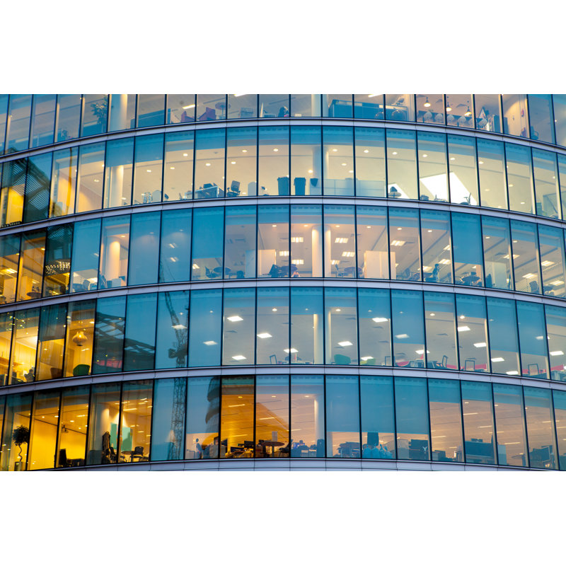 Skyscraper, Canary Wharf by Alice-photo - Wrapped Canvas Print, 61cm H x 91cm W