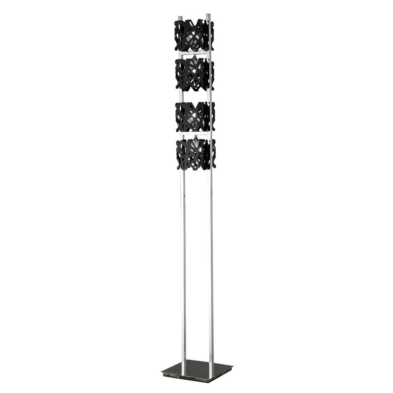 Waloo 162cm Novelty Floor Lamp, Black