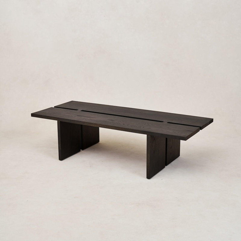 Kyoto Coffee Table, Charcoal, 13" H x 50" L x 21" W
