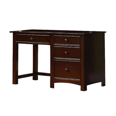 48.4" W Transitional Desk, Dark Walnut