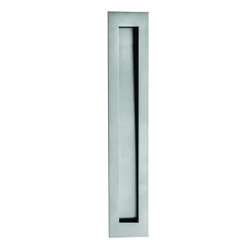 Poignée rectangulaire 11,8 po, Acier inoxydable satiné