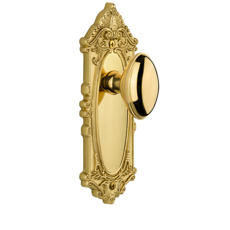 Double plaque Grand Victorienne, Laiton intemporel