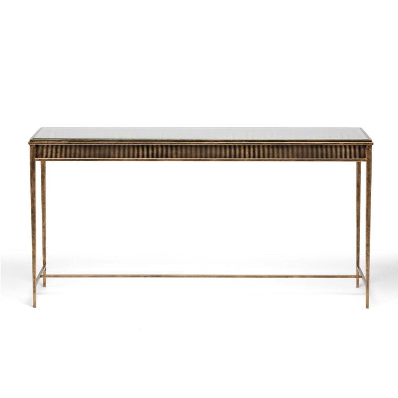 Camille 60'' W Glass Console Table